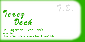 terez dech business card